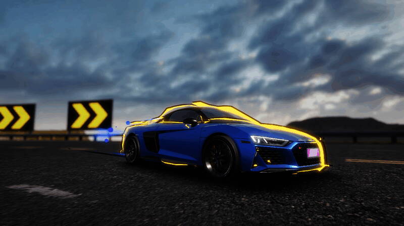 奥迪R8 Spyder V10技能展示