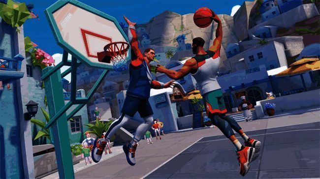 《全明星街球派对》中球星比赛场景图