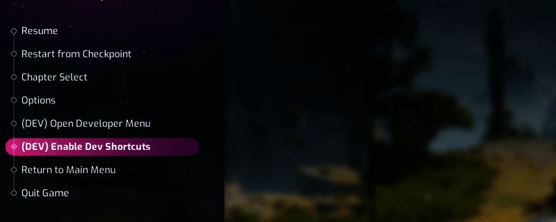 启动选项操作界面截图