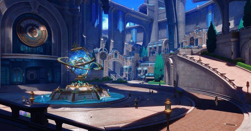 《原神》中枫丹廷的街道画面