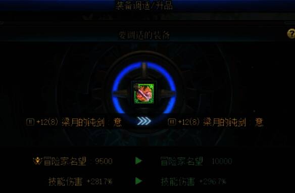 套装装备调试时机说明图