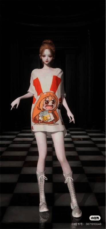 《以闪亮之名》中绘制小埋图案的服装