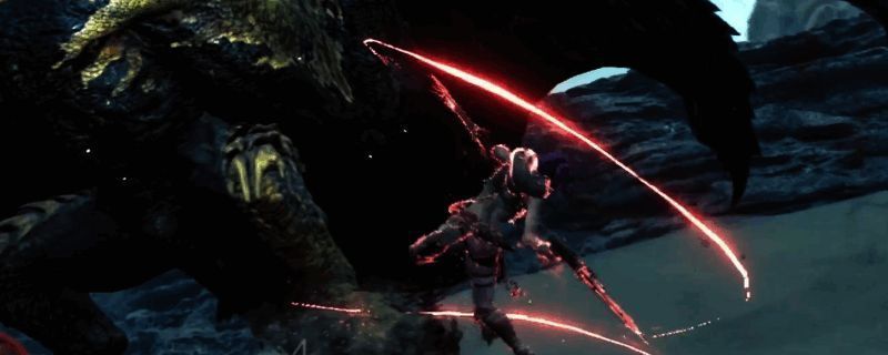 怪物猎人荒野双刀战斗画面