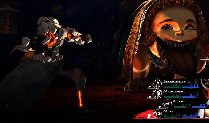 暗喻幻想游戏战斗画面