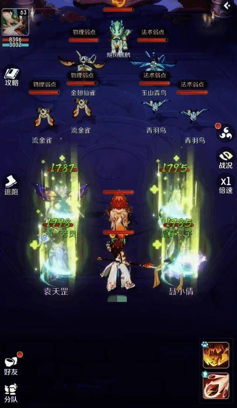 战斗界面展示伙伴技能释放动画，特效华丽