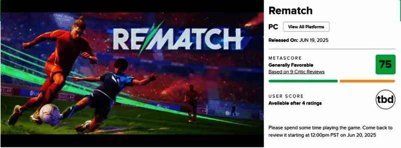 《开球!REMATCH》游戏实机画面，球员高速对抗中展现流畅动作表现