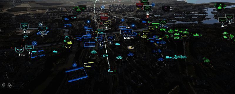 《断箭》游戏战斗画面，战场上两军激烈交火，炮火四起，气氛紧张