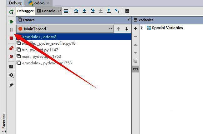 调试控制台显示调试会话已终止的确认信息