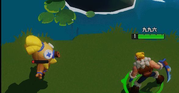 闪电锤击中墙壁后发生折射，成功命中远处敌人