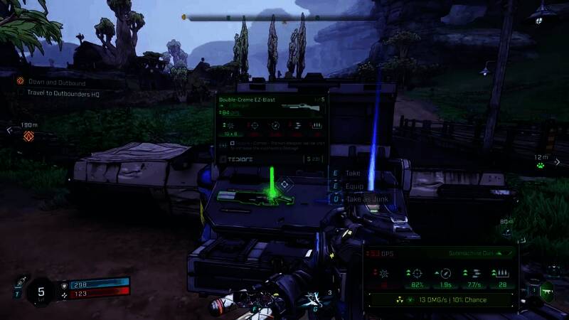 角色在空中滑翔穿越峡谷地带