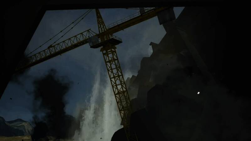 雪地地图中的动态天气与物理破坏效果