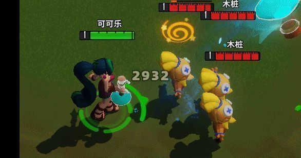 可可乐在不同符文加成下展现出多种战斗风格，画面流畅自然