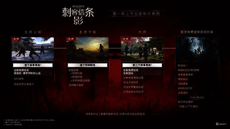 《刺客信条：影》过场动画截图，主角身穿华丽服饰，在神社前凝视远方