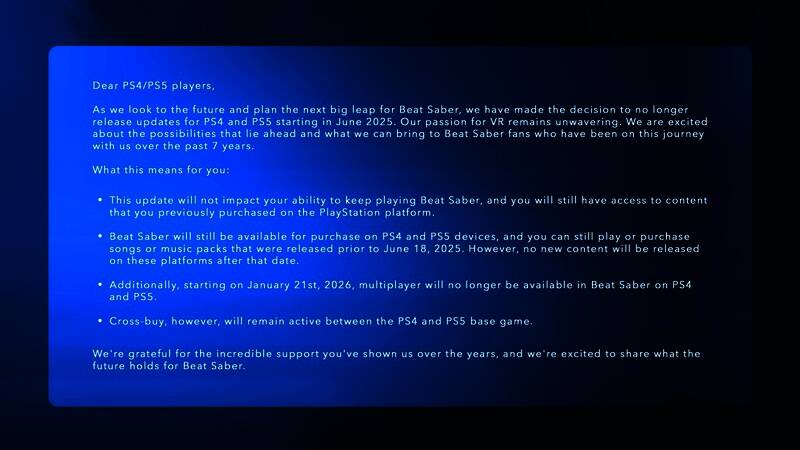 开发者致玩家的一封信截图，表达对玩家长期支持的感谢以及对未来发展的期待