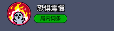恐惧震慑图标，呈现缴械状态视觉效果