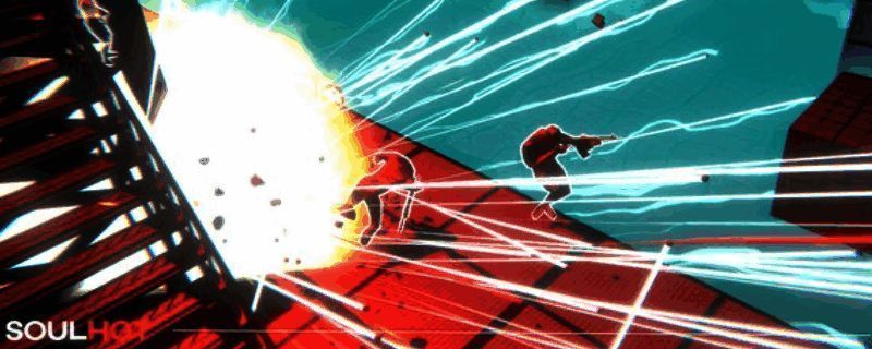 SOULHOT游戏画面展示，角色在黑暗风格场景中激烈战斗