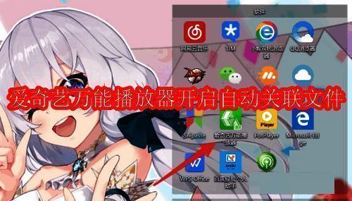 爱奇艺万能播放器主界面展示图，界面简洁直观