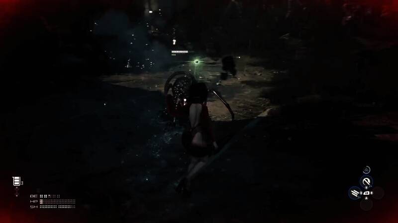 《剑星》游戏截图，主角手持能量武器，背景为未来都市全景，光线效果逼真