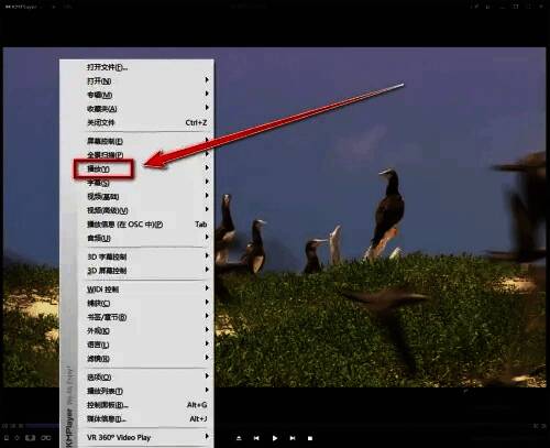 播放子菜单界面，显示加速、减速、正常速度等选项