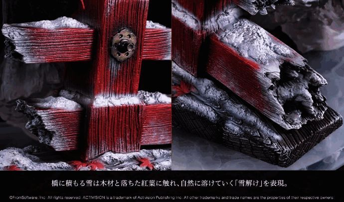雕像全景展示图，完整呈现战场氛围与人物动态姿势