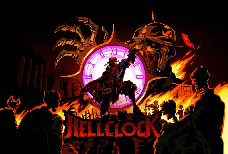 《地狱丧钟》Steam商店页面展示图，画面中呈现游戏主视觉与LOGO