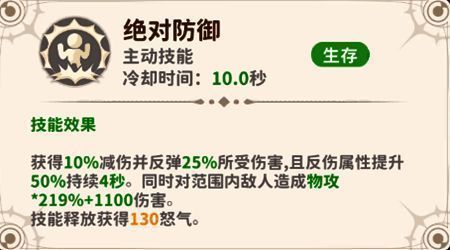 剑盾模式下战士技能图标展示，包含格挡、反击、击退等技能图示