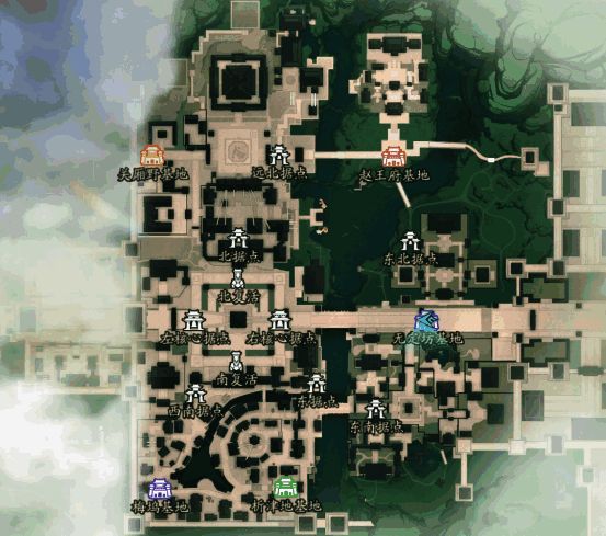 大兴地牢副本战斗场景，玩家角色合力对抗巨型BOSS