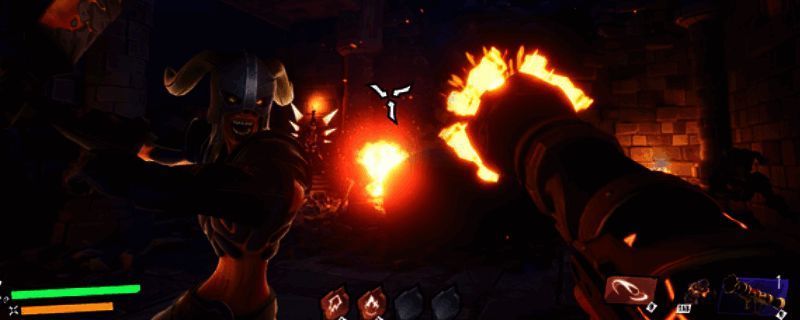 游戏主界面展示，背景为神秘北欧风格场景，中央为游戏LOGO