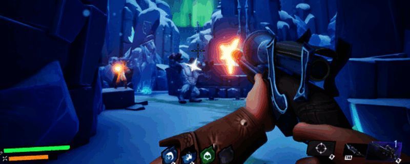 游戏中激烈战斗场景，角色持枪对峙，背景呈现未来都市风貌