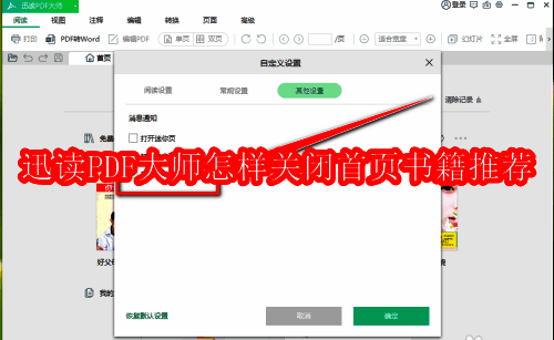迅读PDF大师软件主界面展示，界面简洁直观