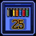 学有所成成就图标，带有书卷和羽毛笔的设计