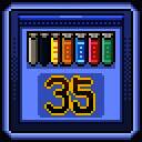 知书达理成就图标，优雅的毛笔字与书籍图案