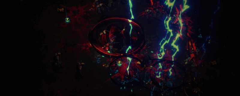 地狱丧钟游戏场景截图，展示暗黑风格战斗画面与角色技能特效