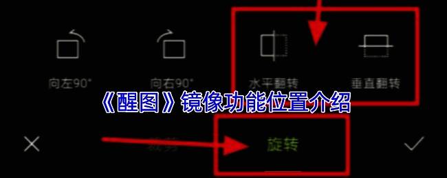 镜像翻转前后效果对比示意图，展示图片左右或上下对称变化