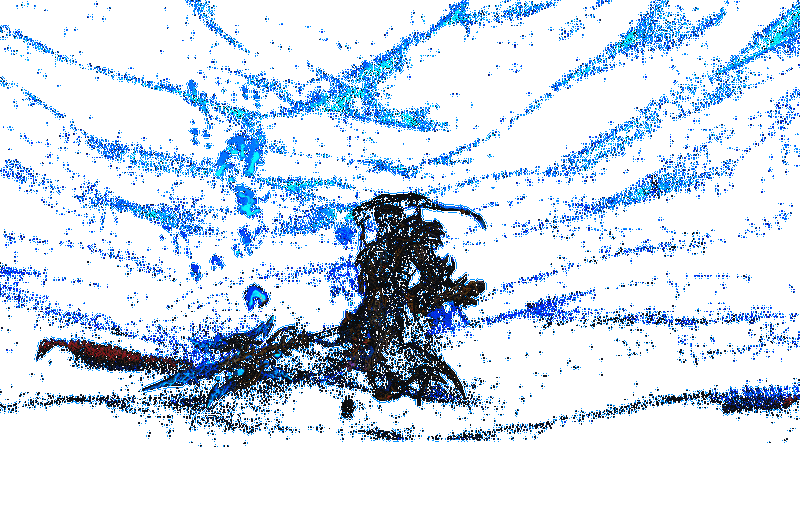 龙神鲨BOSS战画面，巨大鲨鱼张开血盆大口