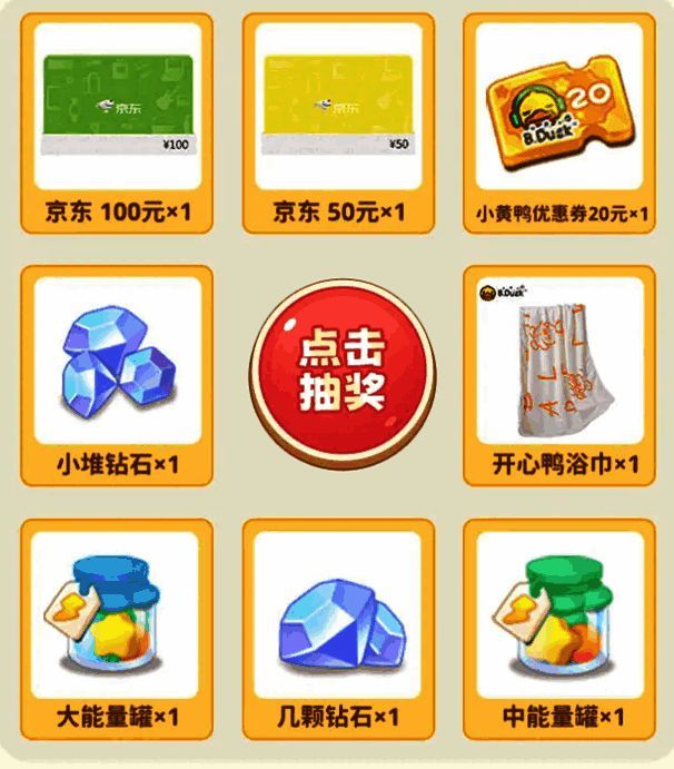 京东卡与小黄鸭周边礼品展示图