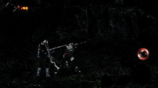 雾气弥漫中秽土再不斩进入隐身状态，留下残影迷惑敌人