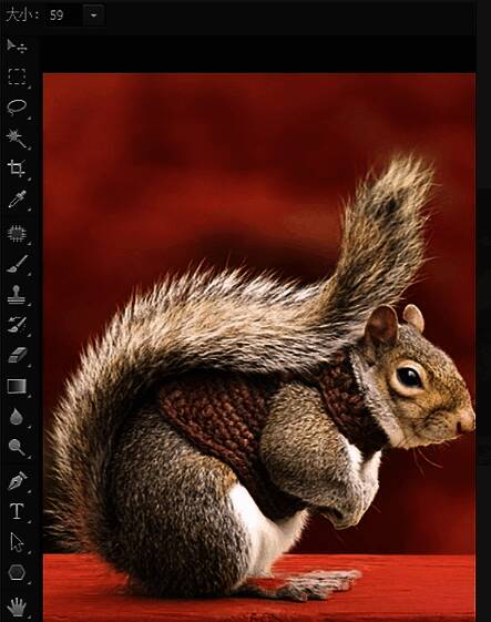 Photoshop选择并遮住面板勾选净化颜色后的界面