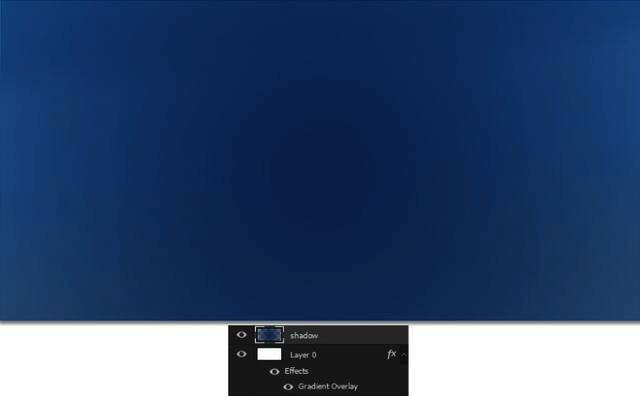 蓝色阴影笔触在画面中心区域的演示效果