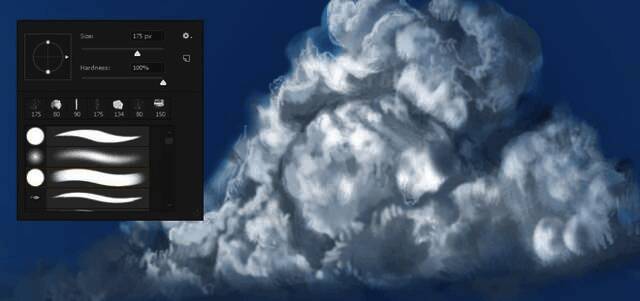 高倍率下笔刷纹理细节雕刻过程演示图
