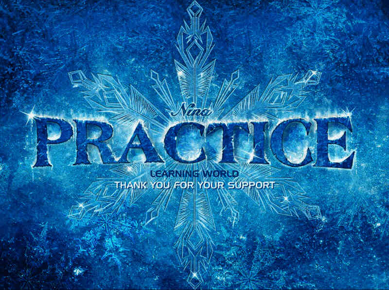 字体边缘细节展示精细的冰雪碎裂质感