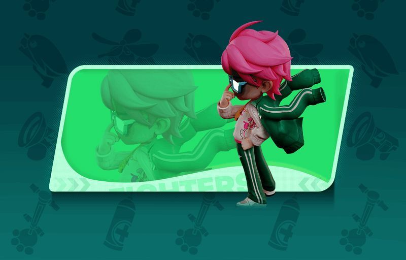 肯身穿混搭风三次元服装走在街头，试图低调融入人群