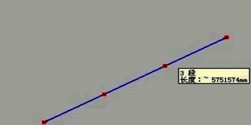 已完成等分的直线段，各节点清晰可见，分布均匀