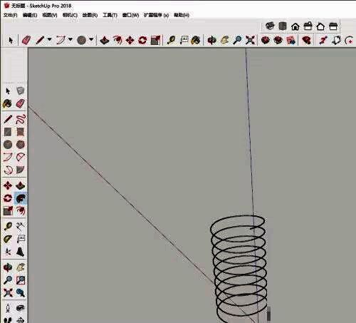 草图大师视图界面截图，突出显示工具栏位置