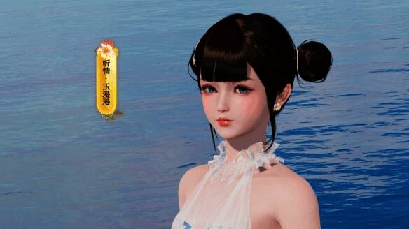 听情・玉漫漫耳饰展示，洁白花瓣与船锚造型结合，展现海边浪漫与硬朗