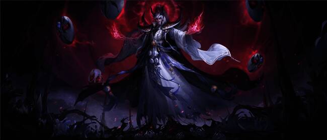 神将神钟会立绘展示，身穿神装，眼神凌厉，背景雷光闪烁