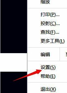 浏览器设置菜单展开界面，清晰展示各项基础设置选项