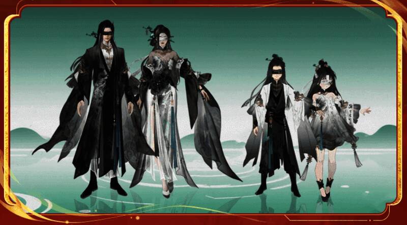 游戏内联动时装展示，角色身着橙色时装特效华丽