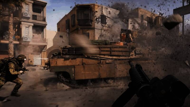 《战地6》BF Labs客户端界面展示，界面显示“Open Beta”字样，背景为战场场景