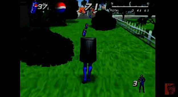 游戏内截图，角色动作与画面风格具有时代特色